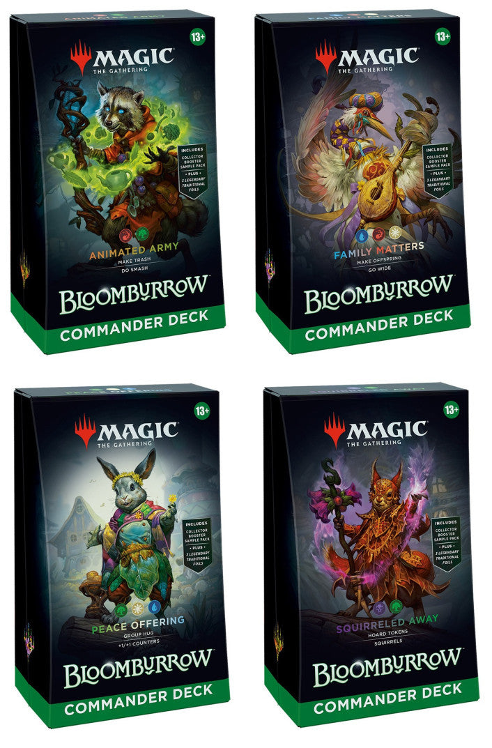 Magic the Gathering: Bloomburrow Commander Decks