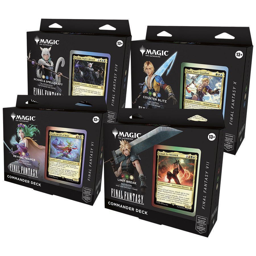 Magic the Gathering Final Fantasy Commander Decks (4 Varriants)