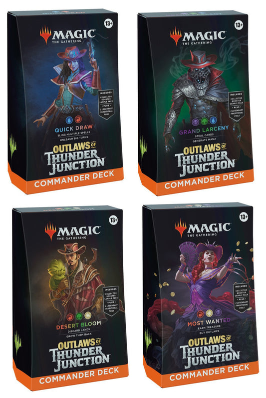 Magic the Gathering: Outlaws of Thunder Junction Commander Decks
