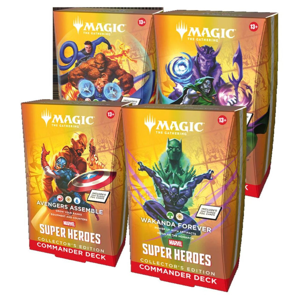 PREORDER Magic Marvel Super Heroes - Collector Commander Deck Display