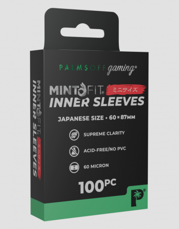 Palms Off Gaming - MintFit Inner Sleeves - Japanese/(Yu-Gi-Oh! Size - 100pc