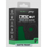 Palms Off Gaming - BLACKout Deck Sleeves - Standard - 100pc - Matte