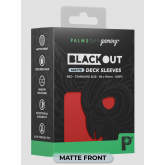 Palms Off Gaming - BLACKout Deck Sleeves - Standard - 100pc - Matte